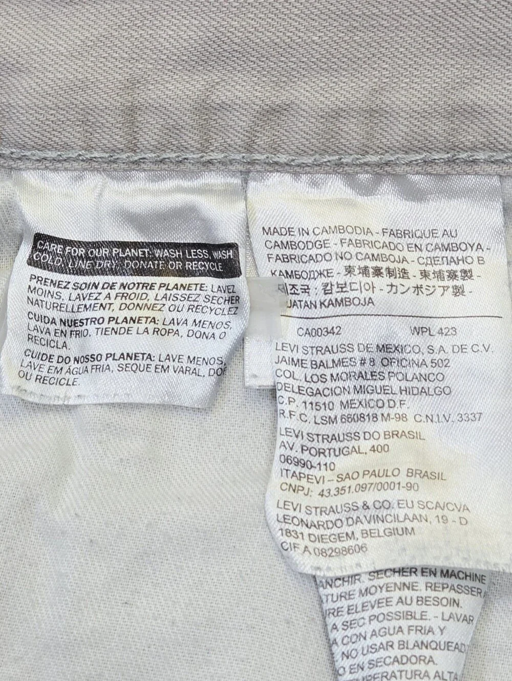 Levi's 505 W32 Thrashed Distressed Paint Splatter Grunge Workwear Jeans